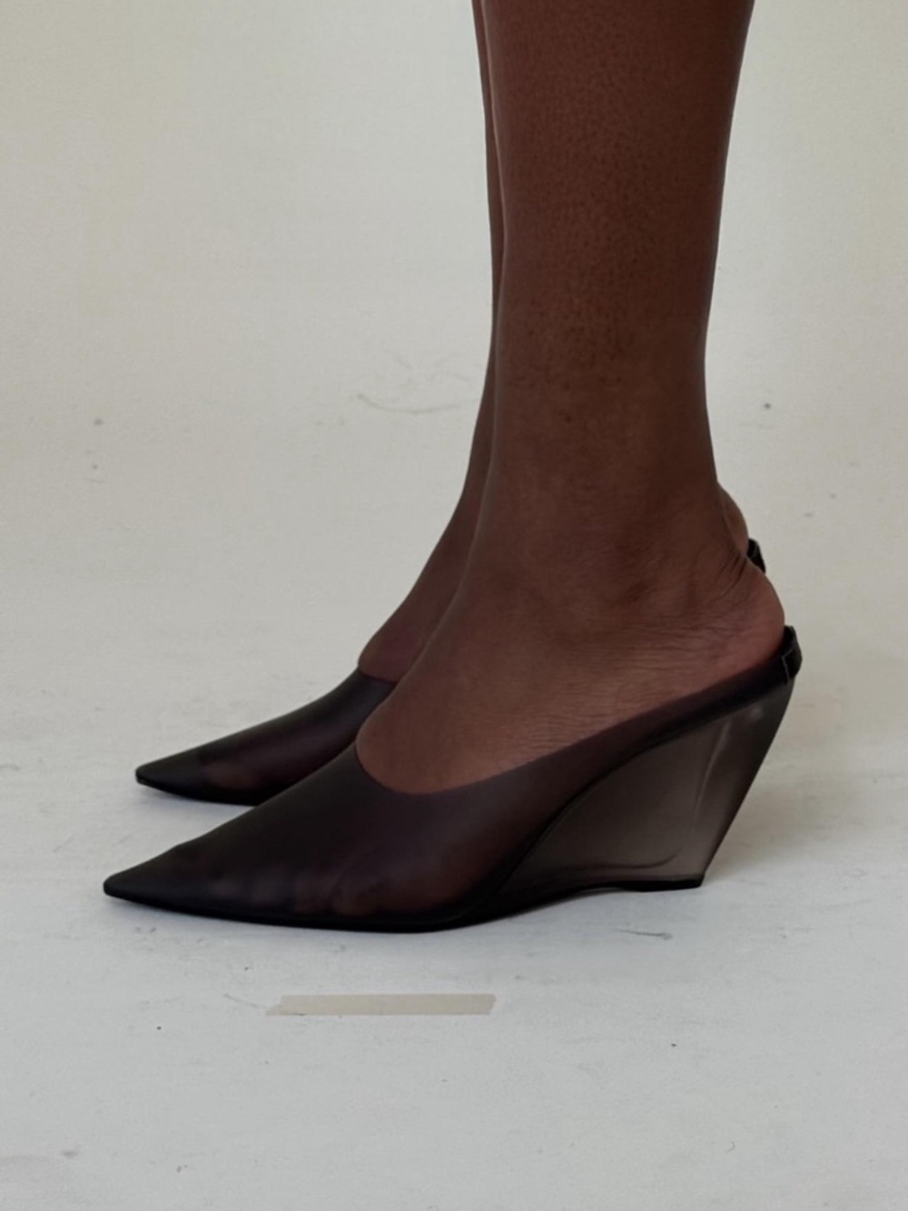 Yeezy HL-03 Black Pointed Wedge Mule